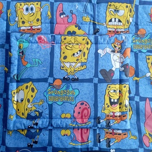 Ovis-Bölcsis ágynemű garnitúra szett SpongeBob mintás ovis takaró és párna szett - játék & sport - ovis felszerelés - ovis ágynemű - Meska.hu