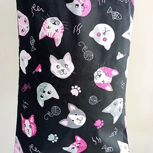 Szatyor - cica mintás textil táska - egyedi bevásárló szatyor - textil szatyor - mosható szatyor - táska & tok - bevásárlás & shopper táska - shopper, textiltáska, szatyor - Meska.hu