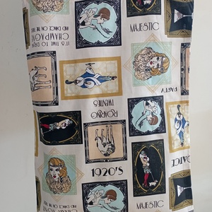 Szatyor - retro mintás textil táska - egyedi bevásárló szatyor - textil szatyor - mosható szatyor - táska & tok - bevásárlás & shopper táska - shopper, textiltáska, szatyor - Meska.hu