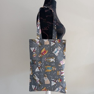Szatyor - kutya mintás textil táska - egyedi bevásárló szatyor - textil szatyor - mosható szatyor - táska & tok - bevásárlás & shopper táska - shopper, textiltáska, szatyor - Meska.hu