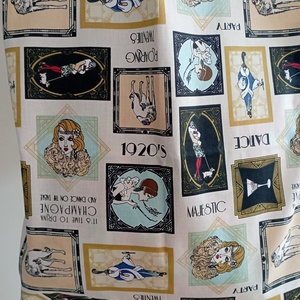 Nagy szatyor - retro mintás textil táska - egyedi bevásárló szatyor - textil szatyor - mosható szatyor - táska & tok - bevásárlás & shopper táska - shopper, textiltáska, szatyor - Meska.hu