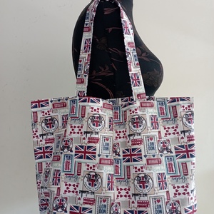 Nagy szatyor -  mintás textil táska - egyedi bevásárló szatyor - textil szatyor - mosható szatyor - táska & tok - bevásárlás & shopper táska - shopper, textiltáska, szatyor - Meska.hu