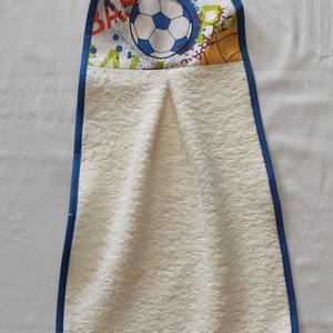 Egyedi ovis törölköző focilabda  mintás  - ovodai kellék kéztörlő - játék & sport - ovis felszerelés - egyéb ovis kiegészítő - Meska.hu