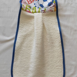 Egyedi ovis törölköző focilabda  mintás  - ovodai kellék kéztörlő - játék & sport - ovis felszerelés - egyéb ovis kiegészítő - Meska.hu