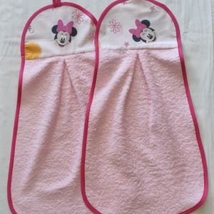 2db Egyedi ovis törölköző Minnie mintás  - ovodai kellék kéztörlő - játék & sport - ovis felszerelés - egyéb ovis kiegészítő - Meska.hu