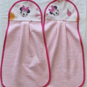 2db Egyedi ovis törölköző Minnie mintás  - ovodai kellék kéztörlő - játék & sport - ovis felszerelés - egyéb ovis kiegészítő - Meska.hu