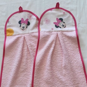2db Egyedi ovis törölköző Minnie mintás  - ovodai kellék kéztörlő, Játék & Sport, Ovis felszerelés, Egyéb ovis kiegészítő, , MESKA