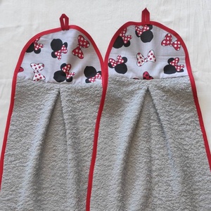2db Egyedi ovis törölköző Minnie mintás  - ovodai kellék kéztörlő, Játék & Sport, Ovis felszerelés, Egyéb ovis kiegészítő, , MESKA