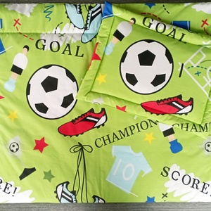 Ovis ágynemű - focilabda mintás ovis takaro és párna szett - Meska.hu