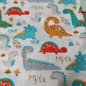  3 részes Egyedi ovis ágynemű - dinó mintás ovis takaró  -  párna - derékalj szett - játék & sport - ovis felszerelés - ovis ágynemű - Meska.hu