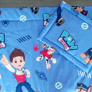  3 részes Egyedi ovis ágynemű -mancsőrjárat mintás ovis takaró  -  párna - derékalj szett - Meska.hu