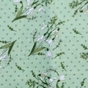 Asztalterítő hóvirág mintás - Meska.hu