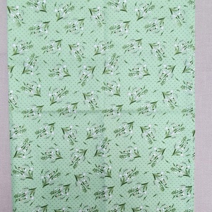 Asztalterítő hóvirág mintás - otthon & életmód - lakástextil - abrosz, terítő - asztalközép terítő - Meska.hu