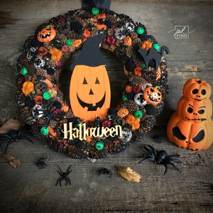 Halloween kopogtató - halloweeni ajtódíszek és ablakdíszek - halloweeni ajtódíszek és ablakdíszek - Meska.hu
