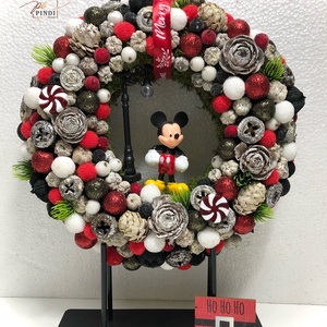Mickey Minnie adventi szett - karácsony - adventi díszek - adventi koszorú - Meska.hu