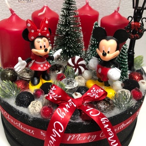 Mickey Minnie adventi szett - karácsony - adventi díszek - adventi koszorú - Meska.hu