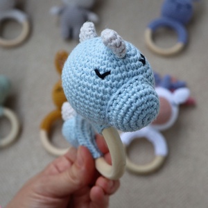 Blue Dino Selection Box - Baba ajándékdoboz / Babaváró ajándék / Babalátogató ajándék - játék & sport - babalátogató ajándékcsomag - Meska.hu
