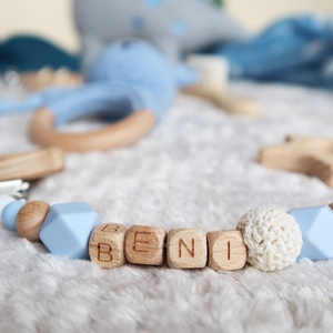Blue Dino Selection Box - Baba ajándékdoboz / Babaváró ajándék / Babalátogató ajándék - játék & sport - babalátogató ajándékcsomag - Meska.hu