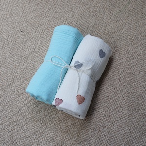 Blue - Heart babakendő csomag (2db) - baba - mama - baba ágynemű - babatakaró, gyerek pléd - Meska.hu