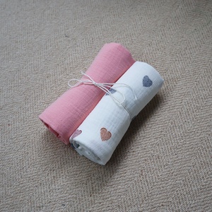 Pink - Heart babakendő csomag (2db) - baba - mama - baba ágynemű - babatakaró, gyerek pléd - Meska.hu