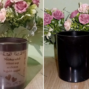 Varázs fekete üveg bögre - otthon & életmód - konyhafelszerelés, tálalás - tálalás - bögre & csésze - Meska.hu