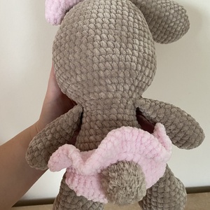Horgolt öltöztethető kislány nyuszi amigurumi (Messza) - játék & sport - plüssállat & játékfigura - nyuszi - Meska.hu