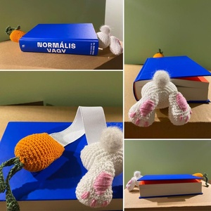 Horgolt nyuszis amigurumi könyvjelző - könyv & zene - könyvjelző - Meska.hu