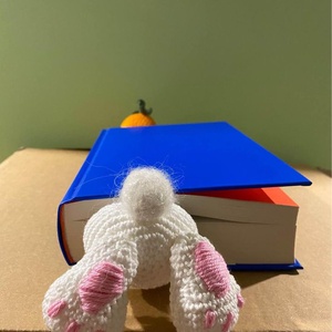 Horgolt nyuszis amigurumi könyvjelző - könyv & zene - könyvjelző - Meska.hu