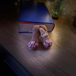 Horgolt cicás amigurumi könyvjelző (Messza) - könyv & zene - könyvjelző - Meska.hu