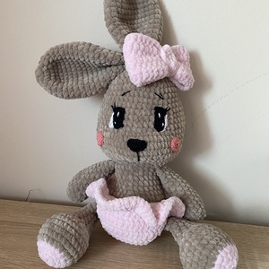 Horgolt öltöztethető kislány nyuszi amigurumi (Messza) - játék & sport - plüssállat & játékfigura - nyuszi - Meska.hu
