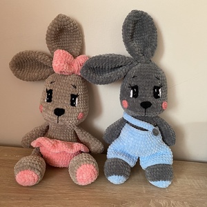 Horgolt öltöztethető kislány nyuszi amigurumi - játék & sport - plüssállat & játékfigura - nyuszi - Meska.hu