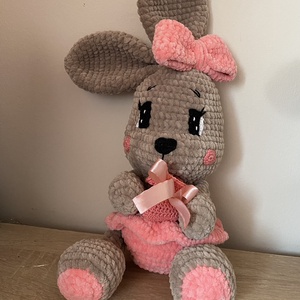 Horgolt öltöztethető kislány nyuszi amigurumi - játék & sport - plüssállat & játékfigura - nyuszi - Meska.hu