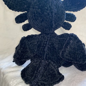 Horgolt Fogatlan Toothless sárkány amigurumi (Messza) - játék & sport - plüssállat & játékfigura - plüss sárkány - Meska.hu