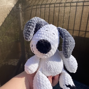 Horgolt pihe-puha plüss kutyus amigurumi (Messza), Játék & Sport, Plüssállat & Játékfigura, Kutya, Horgolás, Varrás, MESKA
