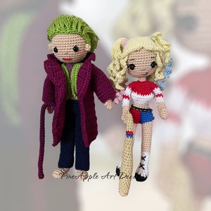 Joker horgolt baba amigurumi  - játék & sport - baba & babaház - baba - Meska.hu
