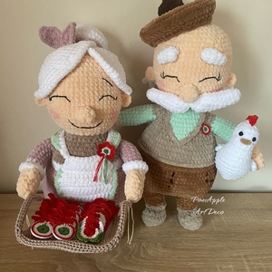 Horgolt Nagymama és Nagypapa - játék & sport - baba & babaház - baba - Meska.hu