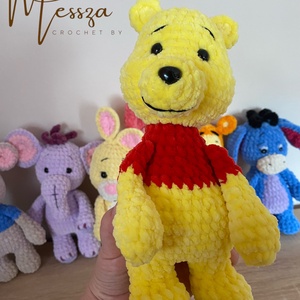 Horgolt Micimackó amigurumi (Messza) - játék & sport - plüssállat & játékfigura - maci - Meska.hu