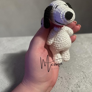 Horgolt Snoopy kutya amigurumi (Messza) - Meska.hu