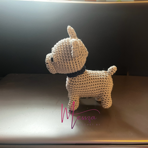Horgolt francia bulldog kutya amigurumi (Messza) - játék & sport - plüssállat & játékfigura - kutya - Meska.hu