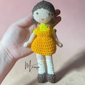 Horgolt Squid game piros lámpa zöld lámpa játék baba amigurumi (Messza) - játék & sport - plüssállat & játékfigura - ember - Meska.hu