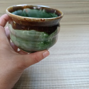 Korongozott csésze, matcha tál, Otthon & Életmód, Konyhafelszerelés, tálalás, Tálalás, Bögre & Csésze, Agyagozás, MESKA