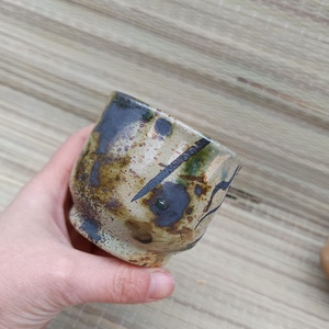 Korongozott kerámia teás csésze - otthon & életmód - konyhafelszerelés, tálalás - tálalás - bögre & csésze - Meska.hu