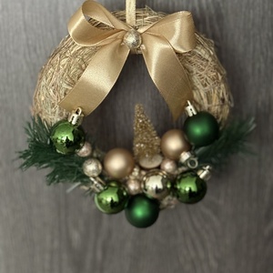 Karácsonyi ajtódísz - karácsony - karácsonyi lakásdekoráció - karácsonyi ajtódíszek - Meska.hu