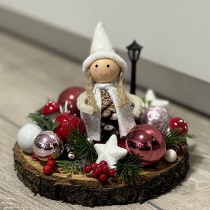 Karácsonyi asztaldísz - Meska.hu