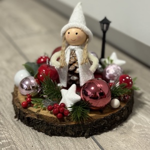 Karácsonyi asztaldísz - karácsony - adventi díszek - adventi asztaldísz - Meska.hu