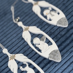 Karácsonyi akasztható fa dekoráció - Meska.hu