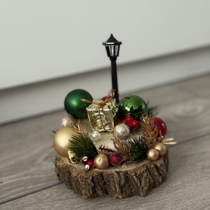 Asztaldísz - karácsony - karácsonyi lakásdekoráció - ünnepi asztaldekoráció - Meska.hu