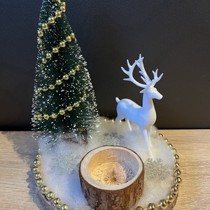 Szarvasos karácsonyi dísz - otthon & életmód - dekoráció - dísztárgy - Meska.hu