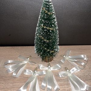 5 db szatén angyalka dísz - karácsony - karácsonyi lakásdekoráció - karácsonyfadíszek - Meska.hu