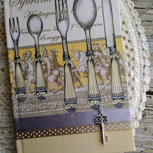 Evőeszközös receptgyűjtemény, Otthon & Életmód, Konyhafelszerelés, tálalás, Receptfüzet, Sütés, főzés, Decoupage, transzfer és szalvétatechnika, Könyvkötés, MESKA